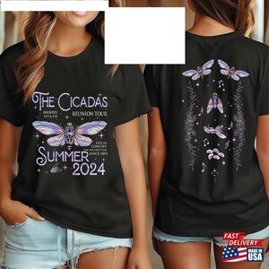 The Cicadas Reunion Tour 2024 Unisex Tshirt Gift For Fan 2 Sided
